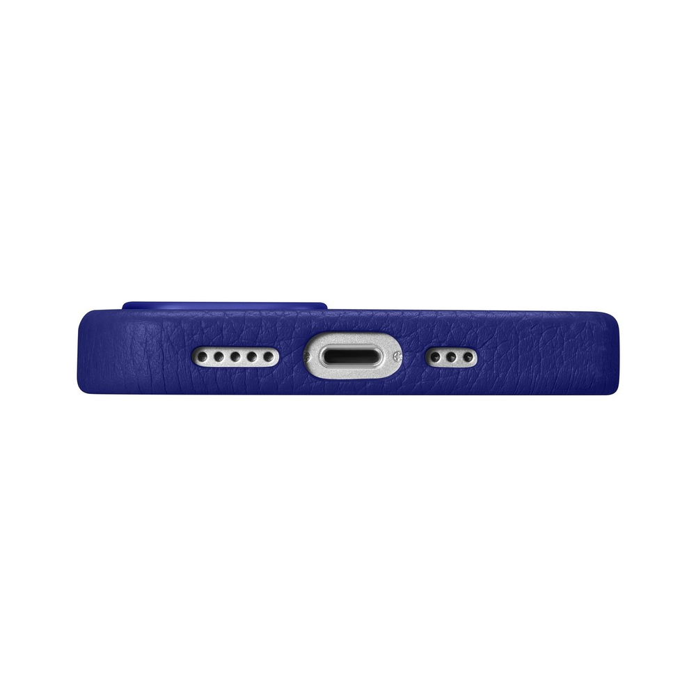 iTok webáruház - iCarer iCarer Litchi bőr tok iPhone 14-hez, MagSafe, sötétkék (WMI14220709-DB) 5 iCarer Litchi Premium Leather Case iPhone 14 Magnetic Leather Case with MagSafe Dark Blue (WMI14220709-DB)