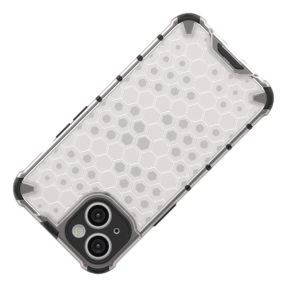 iTok webáruház - Hurtel Hurtel Honeycomb tok iPhone 14 készülékhez, fekete 5 Honeycomb case for iPhone 14 armored hybrid cover black