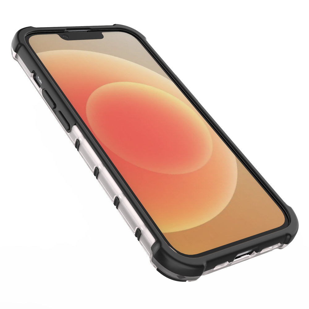iTok webáruház - Hurtel Hurtel Honeycomb tok iPhone 14 készülékhez, fekete 8 Honeycomb case for iPhone 14 armored hybrid cover black