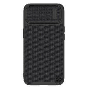 Nillkin Textured S tok iPhone 14-hez, kameravédővel, fekete