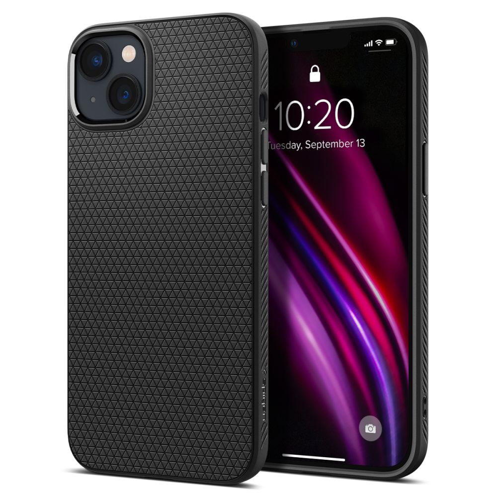 iTok webáruház - Spigen Spigen Liquid Air iPhone 14 tok (matt fekete) 1 Spigen Liquid Air iPhone 14 Case (matt fekete)