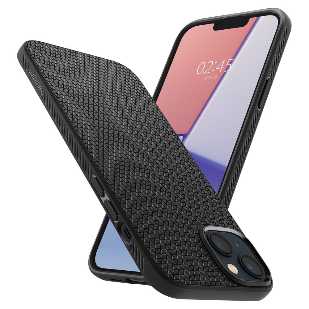 iTok webáruház - Spigen Spigen Liquid Air iPhone 14 tok (matt fekete) 6 Spigen Liquid Air iPhone 14 Case (matt fekete)