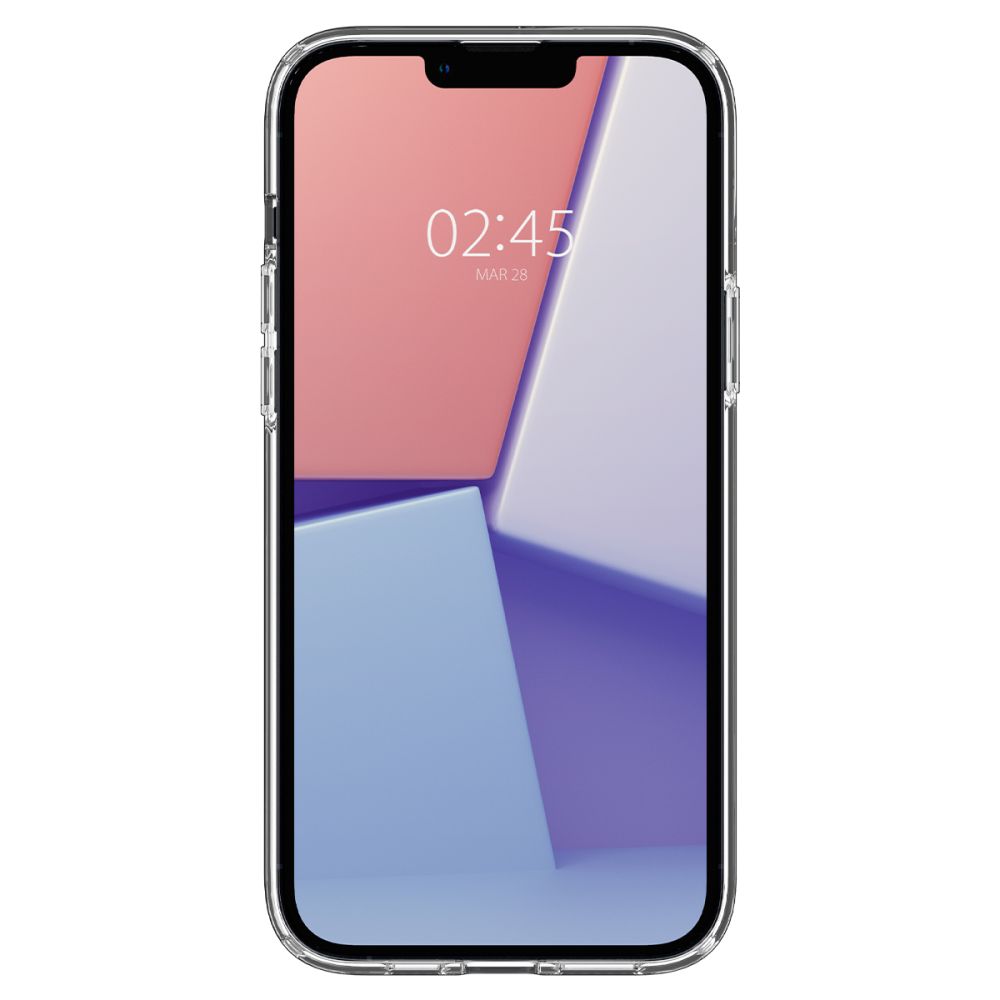 iTok webáruház - Spigen Spigen Ultra Hybrid Mag Case MagSafe tok iPhone 14-hez (átlátszó/fehér) 3 Spigen Ultra Hybrid Mag Case with MagSafe for iPhone 14 (átlátszó/fehér)