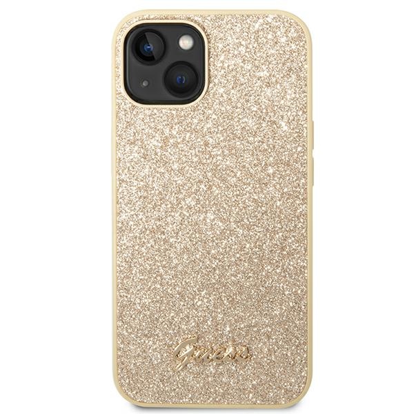 iTok webáruház - Guess Guess GUHCP14SHGGSHD Glitter Script tok iPhone 14 készülékhez – arany 3 Guess GUHCP14SHGGSHD iPhone 14 6.1" gold/gold hard case Glitter Script