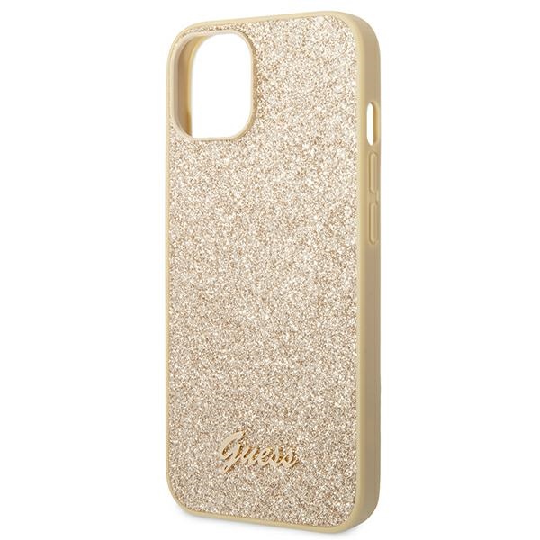 iTok webáruház - Guess Guess GUHCP14SHGGSHD Glitter Script tok iPhone 14 készülékhez – arany 6 Guess GUHCP14SHGGSHD iPhone 14 6.1" gold/gold hard case Glitter Script