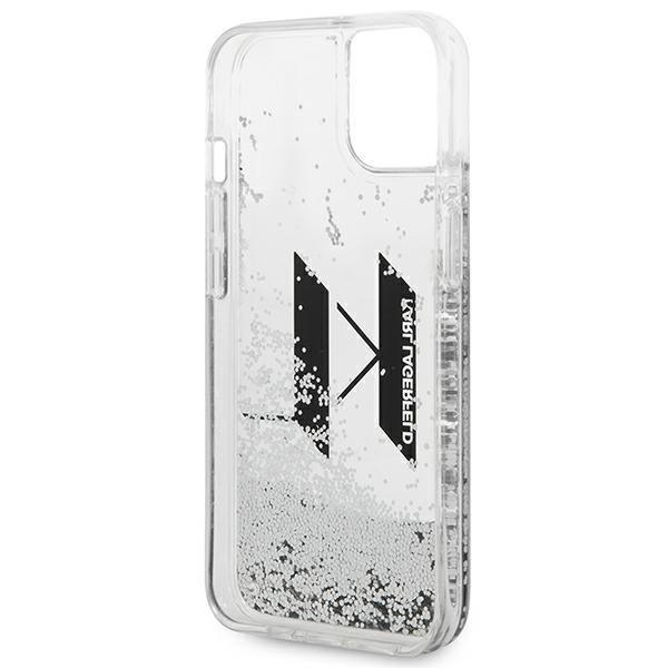 iTok webáruház - Karl Lagerfeld Karl Lagerfeld Liquid Glitter Big KL tok iPhone 14 (ezüst) 7 Karl Lagerfeld Liquid Glitter Big KL case for iPhone 14 (ezüst)