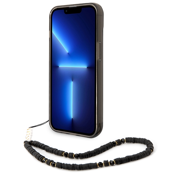 iTok webáruház - Guess Guess GUHCP14SHGCOHK fekete kemény tok iPhone 14 6,1 hüvelykes készülékhez 4 Guess GUHCP14SHGCOHK iPhone 14 6.1 "black / black hardcase Translucent Pearl Strap