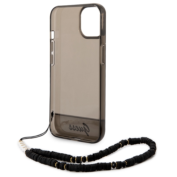 iTok webáruház - Guess Guess GUHCP14SHGCOHK fekete kemény tok iPhone 14 6,1 hüvelykes készülékhez 6 Guess GUHCP14SHGCOHK iPhone 14 6.1 "black / black hardcase Translucent Pearl Strap