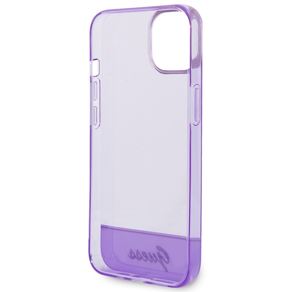 iTok webáruház - Guess Guess Translucent tok iPhone 14 6,1 hüvelykes készülékhez (lila) 7 Guess Translucent iPhone 14 6.1" Case (lila)