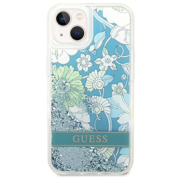 iTok webáruház - Guess Guess GUHCP14SLFLSN Flower Liquid Glitter tok iPhone 14 készülékhez 3 Guess GUHCP14SLFLSN iPhone 14 6.1 "green / green hardcase Flower Liquid Glitter