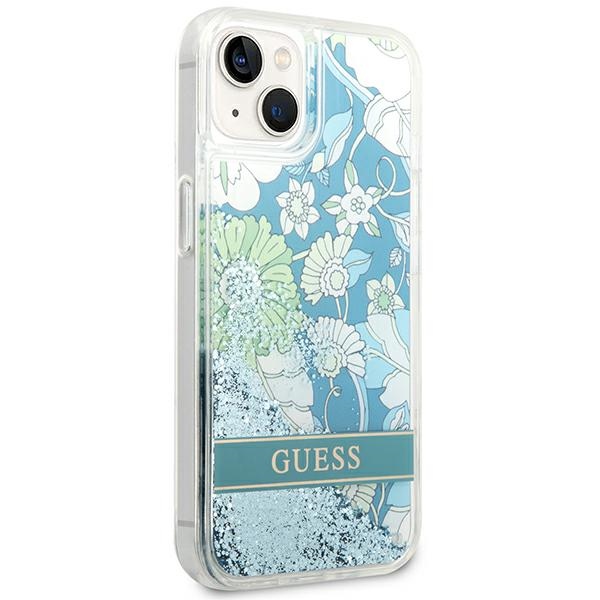 iTok webáruház - Guess Guess GUHCP14SLFLSN Flower Liquid Glitter tok iPhone 14 készülékhez 4 Guess GUHCP14SLFLSN iPhone 14 6.1 "green / green hardcase Flower Liquid Glitter