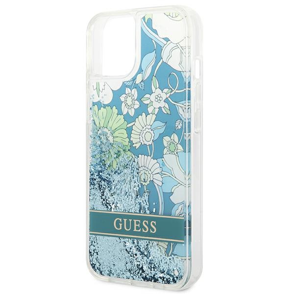 iTok webáruház - Guess Guess GUHCP14SLFLSN Flower Liquid Glitter tok iPhone 14 készülékhez 6 Guess GUHCP14SLFLSN iPhone 14 6.1 "green / green hardcase Flower Liquid Glitter