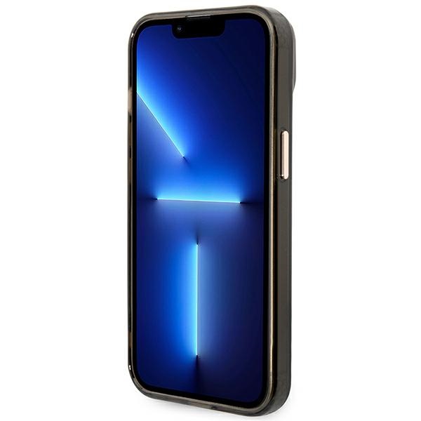 iTok webáruház - Guess Guess GUHMP14SHTCMK iPhone 14 tok – Gold Outline Translucent MagSafe, fekete/arany 5 Guess GUHMP14SHTCMK iPhone 14 6.1" black/black hard case Gold Outline Translucent MagSafe