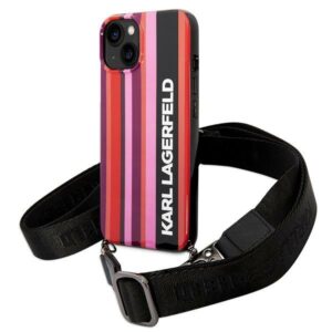 Karl Lagerfeld KLHCP14SSTSTP Color Stripes Strap tok iPhone 14 6.1 készülékhez