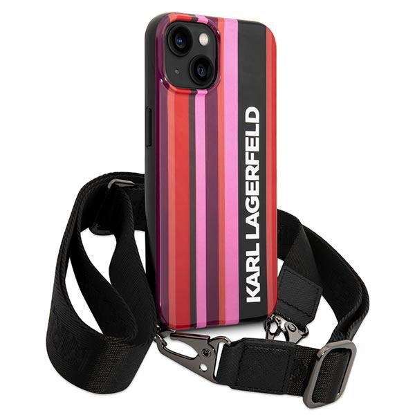iTok webáruház - Karl Lagerfeld Karl Lagerfeld KLHCP14SSTSTP Color Stripes Strap tok iPhone 14 6.1 készülékhez 3 Karl Lagerfeld KLHCP14SSTSTP iPhone 14 6.1 "hardcase pink / pink Color Stripes Strap