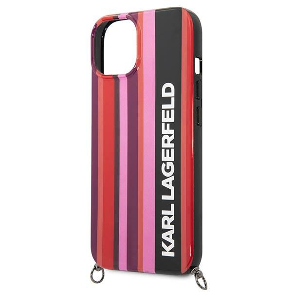 iTok webáruház - Karl Lagerfeld Karl Lagerfeld KLHCP14SSTSTP Color Stripes Strap tok iPhone 14 6.1 készülékhez 5 Karl Lagerfeld KLHCP14SSTSTP iPhone 14 6.1 "hardcase pink / pink Color Stripes Strap