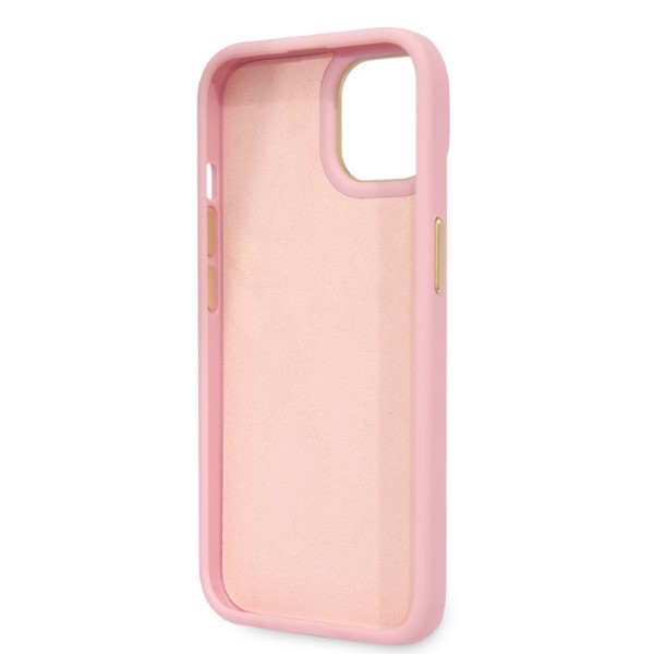 iTok webáruház - Guess Guess Croco Collection tok iPhone 14 készülékhez (rózsaszín) 7 Guess Croco Collection case for iPhone 14 (rózsaszín)