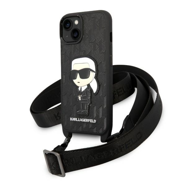 iTok webáruház - Karl Lagerfeld Karl Lagerfeld KLHCP14SSTKMK iPhone 14 6,1 hüvelykes fekete keménytok – Monogram Ikonik Patch 1 Karl Lagerfeld KLHCP14SSTKMK iPhone 14 6.1" black/black hardcase Monogram Ikonik Patch