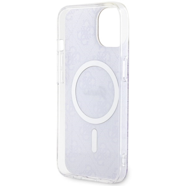 iTok webáruház - Guess Guess 4G MagSafe tok iPhone 14 készülékhez (lila) 7 Guess 4G MagSafe case for iPhone 14 (lila)