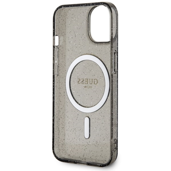 iTok webáruház - Guess Guess Glitter Gold MagSafe tok iPhone 14 készülékhez (fekete) 7 Guess Glitter Gold MagSafe case for iPhone 14 (fekete)