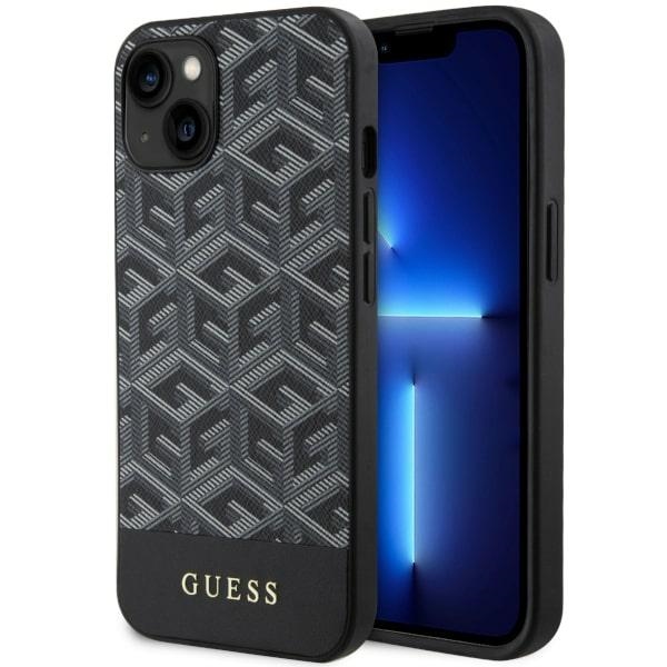 iTok webáruház - Guess Guess GUHMP14SHGCFSEK G Cube Stripes MagSafe tok iPhone 14 készülékhez – fekete 1 Guess GUHMP14SHGCFSEK iPhone 14 6.1" black/black hardcase GCube Stripes MagSafe