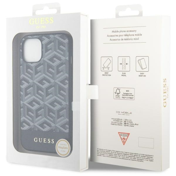 iTok webáruház - Guess Guess GUHMP14SHGCFSEK G Cube Stripes MagSafe tok iPhone 14 készülékhez – fekete 8 Guess GUHMP14SHGCFSEK iPhone 14 6.1" black/black hardcase GCube Stripes MagSafe