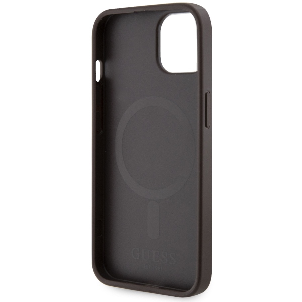 iTok webáruház - Guess Guess GUHMP14SP4RPSW iPhone 14 6.1" barna keménytok – 4G Printed Stripes MagSafe 7 Guess GUHMP14SP4RPSW iPhone 14 6.1" brown/brown hardcase 4G Printed Stripes MagSafe