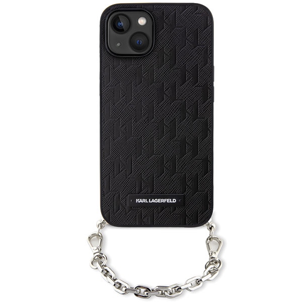 iTok webáruház - Karl Lagerfeld Karl Lagerfeld KLHCP14SSACKLHPK Saffiano Monogram Chain iPhone 14 6,1 hüvelykes tok – fekete 2 Karl Lagerfeld KLHCP14SSACKLHPK iPhone 14 6.1" black/black hardcase Saffiano Monogram Chain