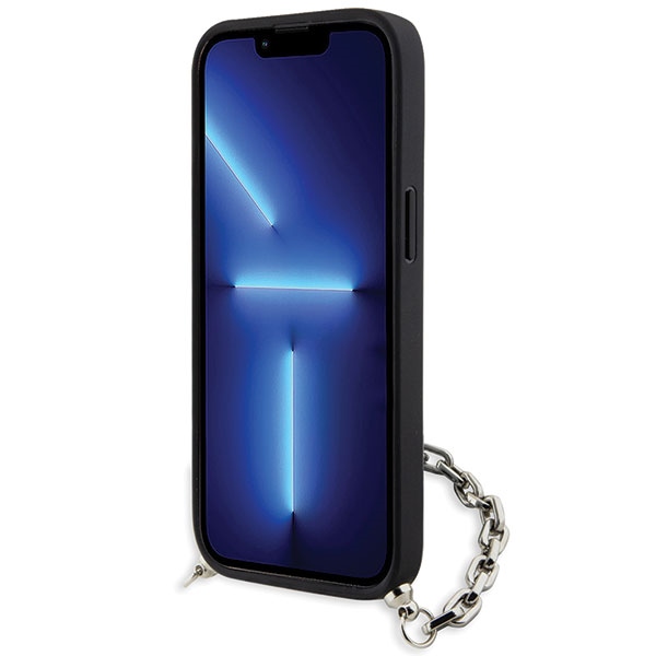 iTok webáruház - Karl Lagerfeld Karl Lagerfeld KLHCP14SSACKLHPK Saffiano Monogram Chain iPhone 14 6,1 hüvelykes tok – fekete 4 Karl Lagerfeld KLHCP14SSACKLHPK iPhone 14 6.1" black/black hardcase Saffiano Monogram Chain