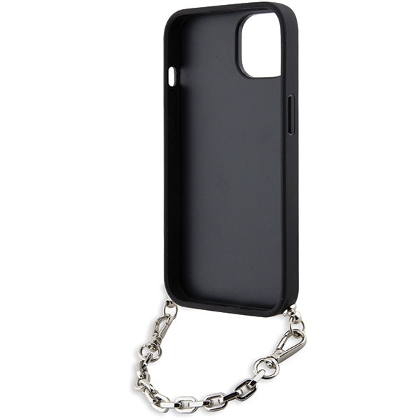 iTok webáruház - Karl Lagerfeld Karl Lagerfeld KLHCP14SSACKLHPK Saffiano Monogram Chain iPhone 14 6,1 hüvelykes tok – fekete 6 Karl Lagerfeld KLHCP14SSACKLHPK iPhone 14 6.1" black/black hardcase Saffiano Monogram Chain