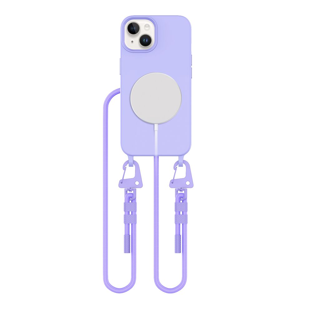 iTok webáruház - Tech-Protect Tech-Protect MagNecklace MagSafe tok iPhone 14 készülékhez (levendula) 1 Tech-Protect MagNecklace MagSafe iPhone 14 Case (levendula)