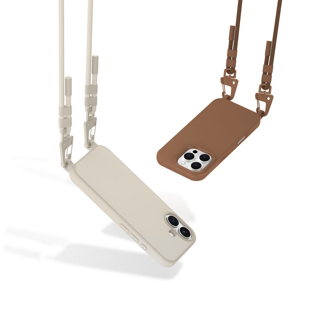 iTok webáruház - Tech-Protect Tech-Protect MagNecklace MagSafe tok iPhone 14 készülékhez (barna) 4 Tech-Protect MagNecklace MagSafe iPhone 14 Case (barna)