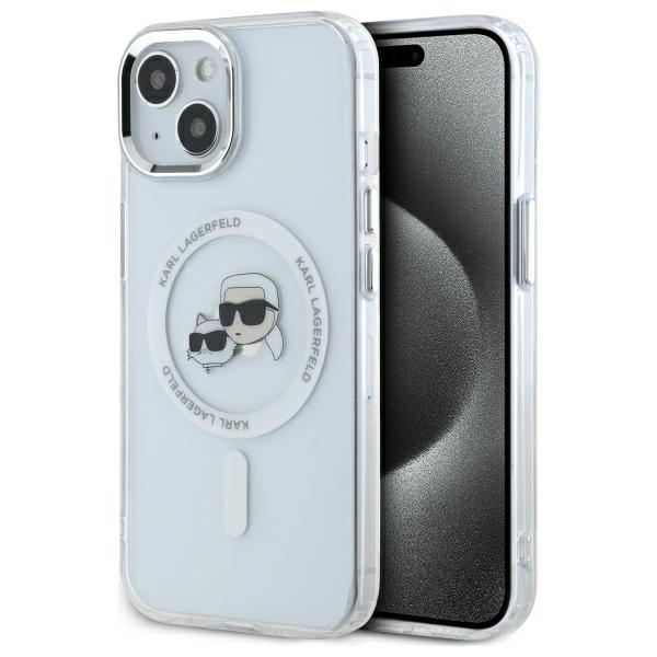 iTok webáruház - Karl Lagerfeld Karl Lagerfeld IML Metal Karl&Choupette Head MagSafe iPhone 14 tok (fehér) 1 Karl Lagerfeld IML Metal Karl&Choupette Head MagSafe iPhone 14 Case (fehér)