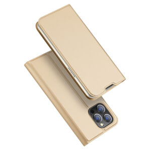 Dux Ducis Skin Pro pénztárcás flip tok iPhone 14 Pro Max készülékhez, arany