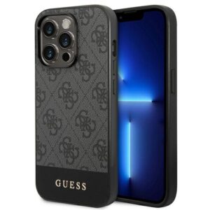 Guess GUHCP14XG4GLGR iPhone 14 Pro Max 6,7″ kemény tok – 4G Stripe Collection