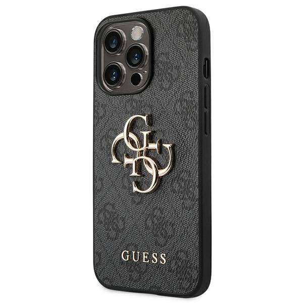 iTok webáruház - Guess Guess 4G Big Metal Logo tok iPhone 14 Pro Max készülékhez (szürke) 2 Guess 4G Big Metal Logo Case for iPhone 14 Pro Max (szürke)