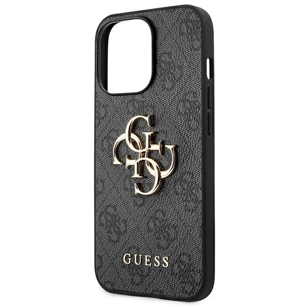 iTok webáruház - Guess Guess 4G Big Metal Logo tok iPhone 14 Pro Max készülékhez (szürke) 6 Guess 4G Big Metal Logo Case for iPhone 14 Pro Max (szürke)