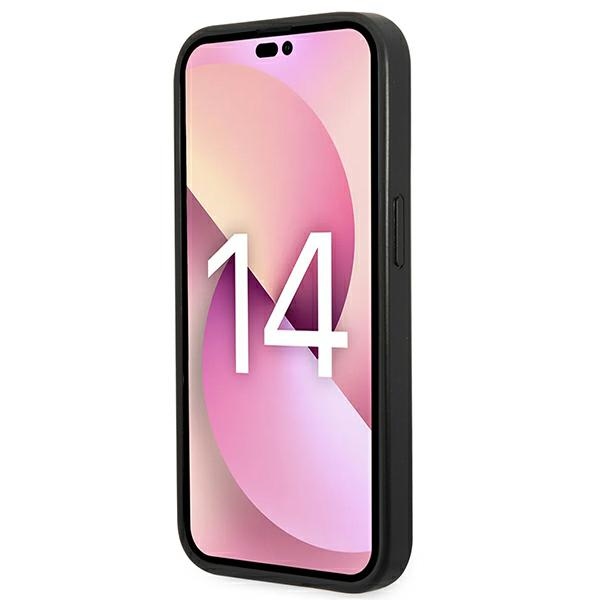 iTok webáruház - Karl Lagerfeld Karl Lagerfeld Saffiano Choupette Head Patch tok iPhone 14 Pro Max készülékhez (fekete) 5 Karl Lagerfeld Saffiano Choupette Head Patch Case for iPhone 14 Pro Max (fekete)
