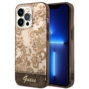 Guess GUHCP14XHGPLHC iPhone 14 Pro Max 6,7″ tok, okker – Porcelain Collection