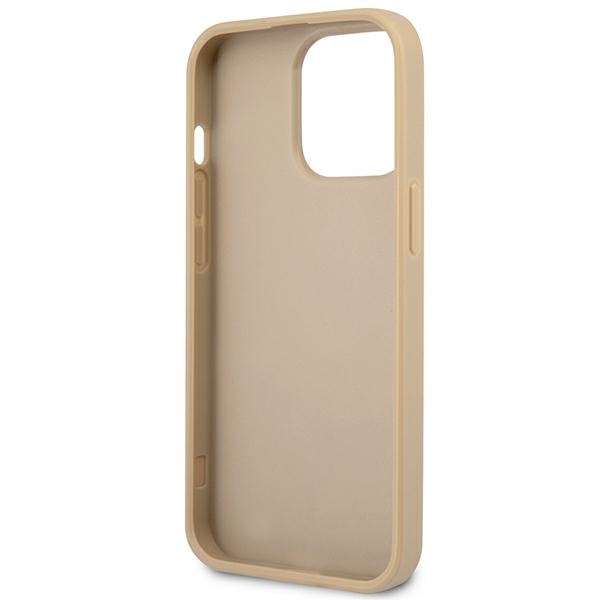 iTok webáruház - Guess Guess GUHCP14XPSATLE SaffianoTriangle Logo tok iPhone 14 Pro Max készülékhez – bézs 7 Guess GUHCP14XPSATLE iPhone 14 Pro Max 6,7 "beige / beige hardcase SaffianoTriangle Logo