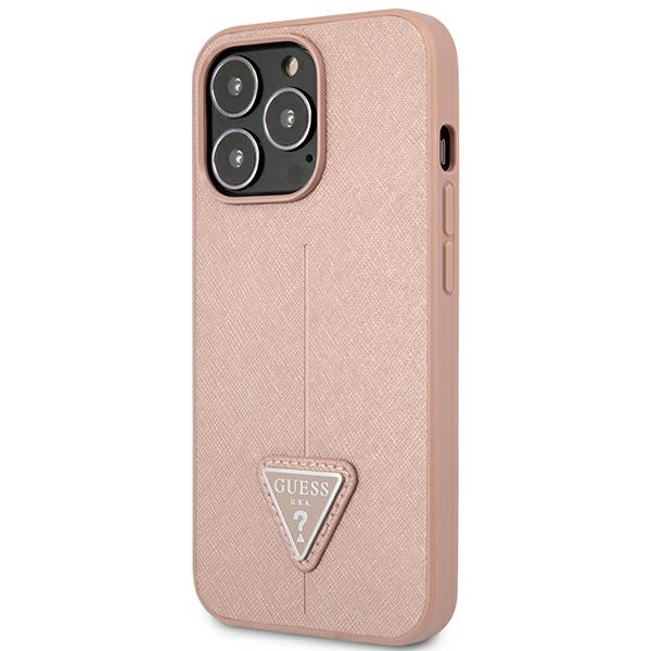 iTok webáruház - Guess GUHCP14XPSATLP iPhone 14 Pro Max 6,7 "pink / pink hardcase SaffianoTriangle Logo 2 Guess GUHCP14XPSATLP iPhone 14 Pro Max 6,7 "pink / pink hardcase SaffianoTriangle Logo
