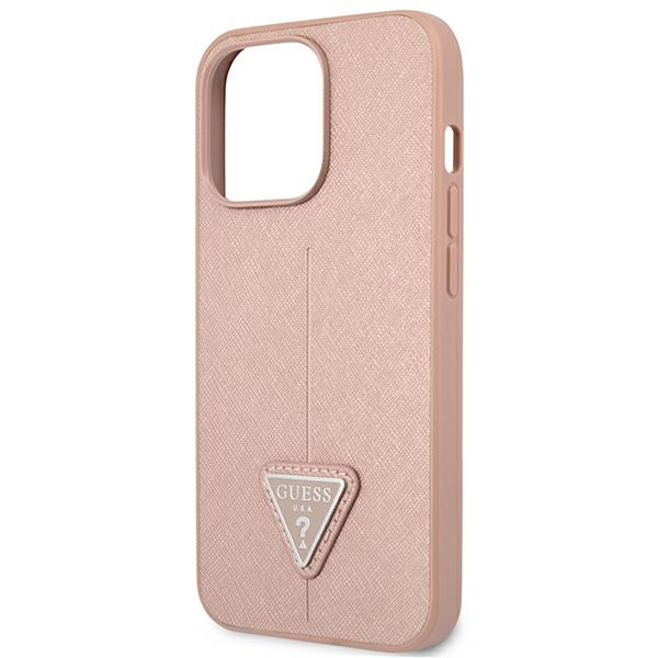 iTok webáruház - Guess GUHCP14XPSATLP iPhone 14 Pro Max 6,7 "pink / pink hardcase SaffianoTriangle Logo 6 Guess GUHCP14XPSATLP iPhone 14 Pro Max 6,7 "pink / pink hardcase SaffianoTriangle Logo