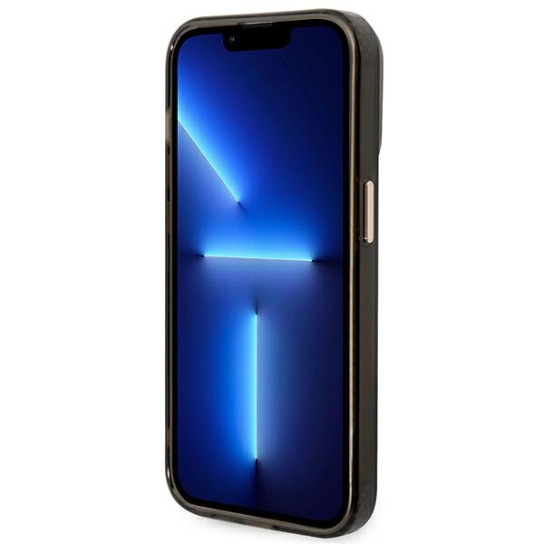 iTok webáruház - Guess Guess GUHMP14XHTCMK iPhone 14 Pro Max tok Gold Outline Translucent MagSafe 5 Guess GUHMP14XHTCMK iPhone 14 Pro Max 6.7" black/black hard case Gold Outline Translucent MagSafe
