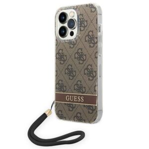 Guess GUOHCP14XH4STW iPhone 14 Pro Max 6,7 hüvelykes barna tok – 4G Print Strap