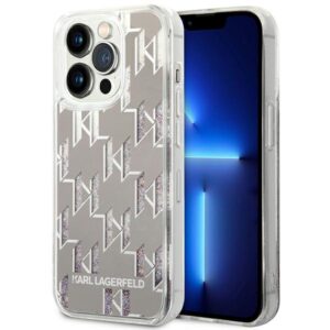 Karl Lagerfeld KLHCP14XLMNMS iPhone 14 Pro Max 6,7″ kemény tok – ezüst