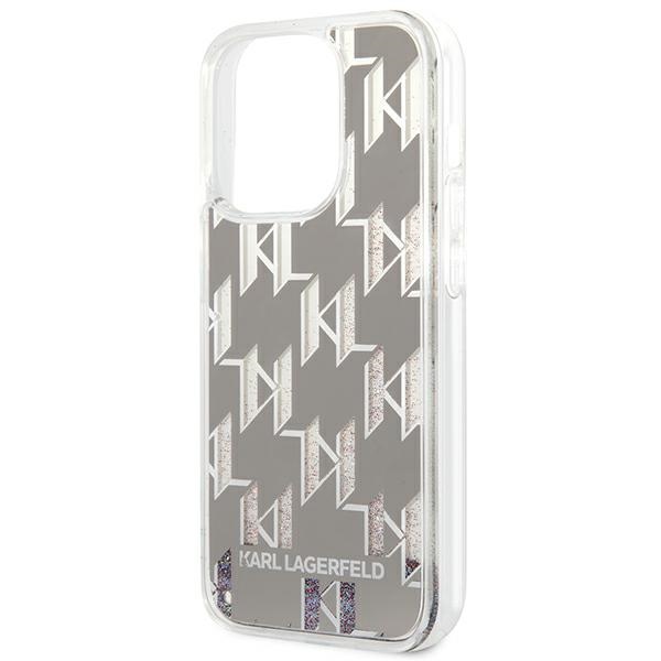 iTok webáruház - Karl Lagerfeld Karl Lagerfeld KLHCP14XLMNMS iPhone 14 Pro Max 6,7" kemény tok – ezüst 6 Karl Lagerfeld KLHCP14XLMNMS iPhone 14 Pro Max 6.7 "hardcase silver / silver Liquid Glitter Monogram