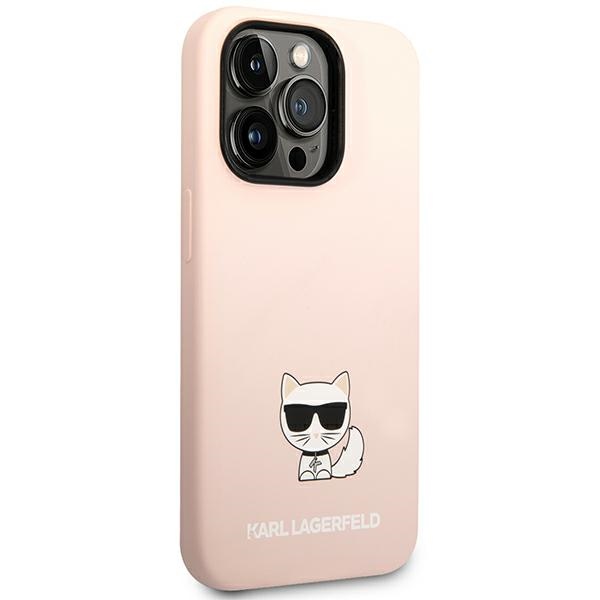 iTok webáruház - Karl Lagerfeld Karl Lagerfeld KLHCP14XSLCTPI szilikon tok iPhone 14 Pro Max készülékhez – világos rózsaszín 4 Karl Lagerfeld KLHCP14XSLCTPI iPhone 14 Pro Max 6.7 "hardcase light pink / light pink Silicone Choupette Body