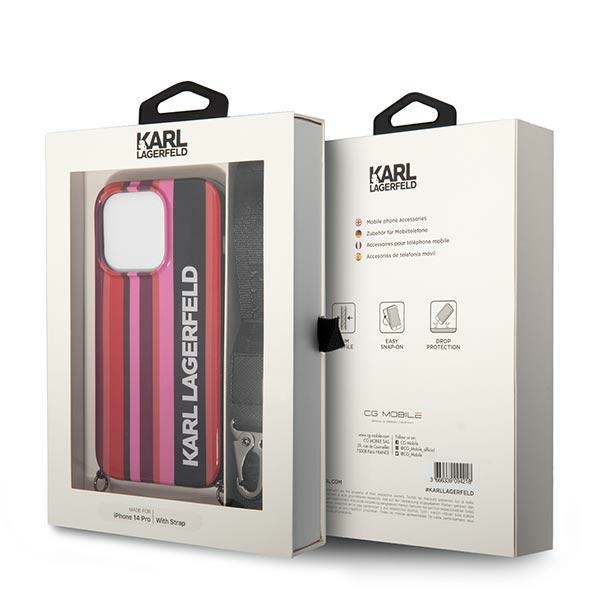 iTok webáruház - Karl Lagerfeld Karl Lagerfeld KLHCP14XSTSTP tok iPhone 14 Pro Max készülékhez – Color Stripes Strap, rózsaszín 7 Karl Lagerfeld KLHCP14XSTSTP iPhone 14 Pro Max 6.7 "hardcase pink / pink Color Stripes Strap