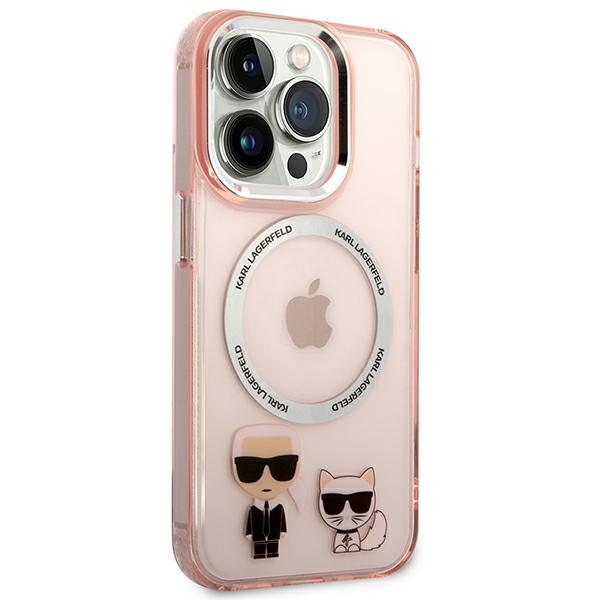 iTok webáruház - Karl Lagerfeld Karl Lagerfeld KLHMP14XHKCP iPhone 14 Pro Max tok – Karl & Choupette Aluminum MagSafe, rózsaszín 4 Karl Lagerfeld KLHMP14XHKCP iPhone 14 Pro Max 6.7 "hardcase pink / pink Karl & Choupette Aluminum Magsafe