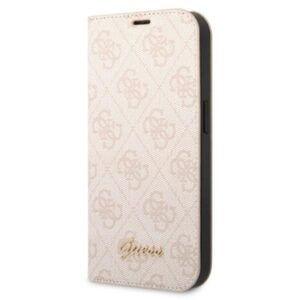 Guess GUBKP14XHG4SHP 4G Vintage Gold Logo könyvtok iPhone 14 Pro Max készülékhez – rózsaszín
